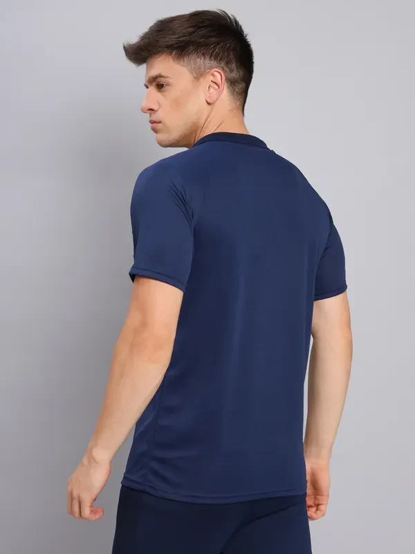 Men Colorblock Slim Fit Polo T-shirt with TECHNO COOL+ - Image 4