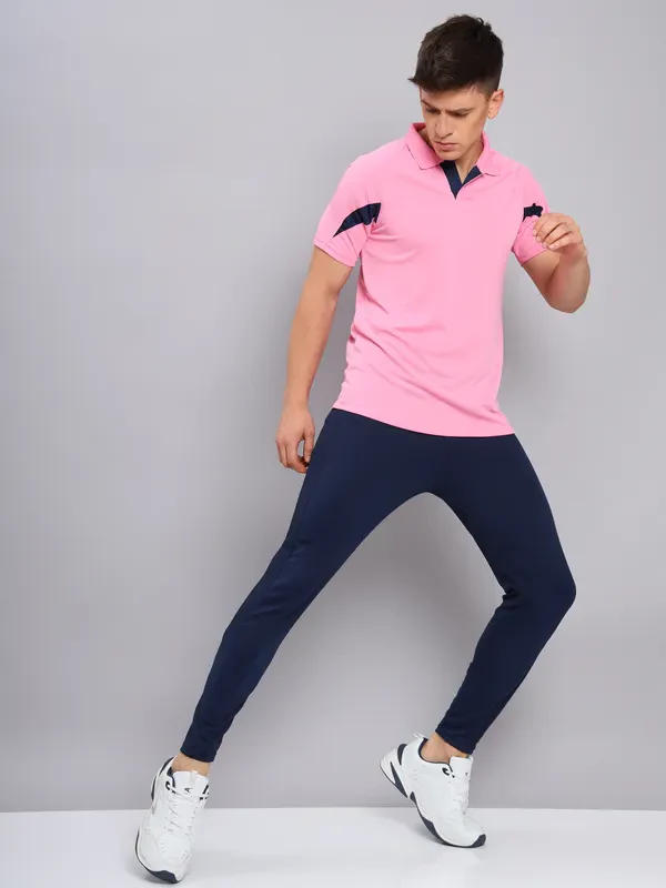 Men Colorblock Slim Fit Polo T-shirt with TECHNO COOL+ - Image 2