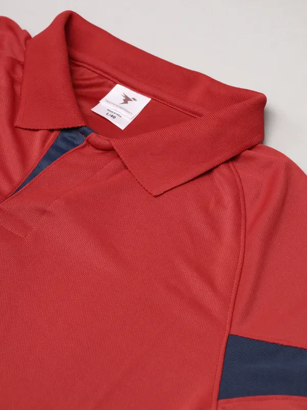 Men Colorblock Slim Fit Polo T-shirt with TECHNO COOL+ - Image 6