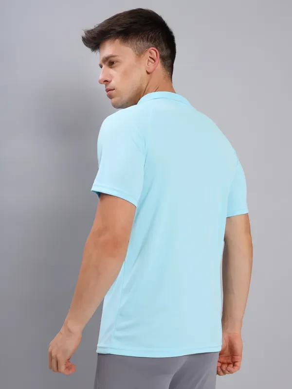 Men Colorblock Slim Fit Polo T-shirt with TECHNO COOL+ - Image 4