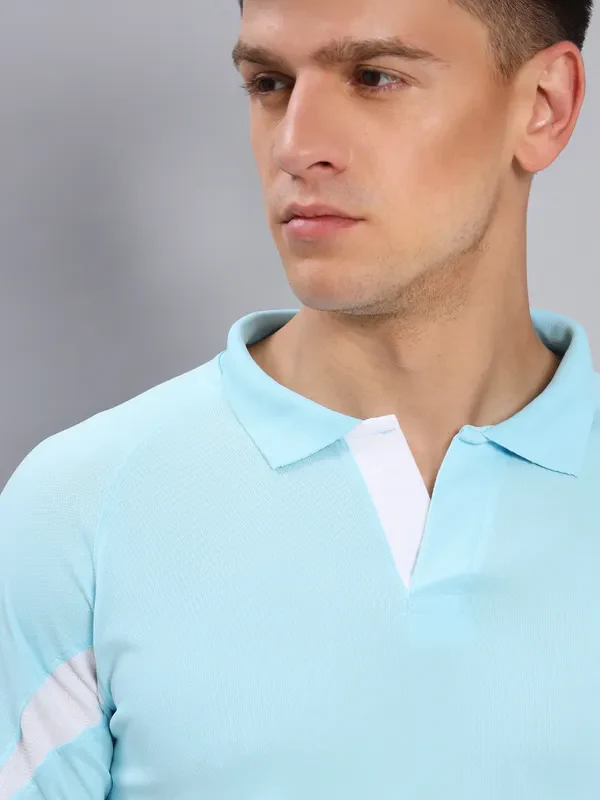 Men Colorblock Slim Fit Polo T-shirt with TECHNO COOL+ - Image 5