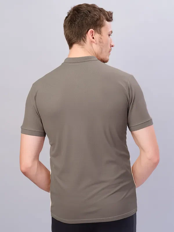 Men Colorblock Slim Fit Polo T-shirt with MATPIQ - Image 3