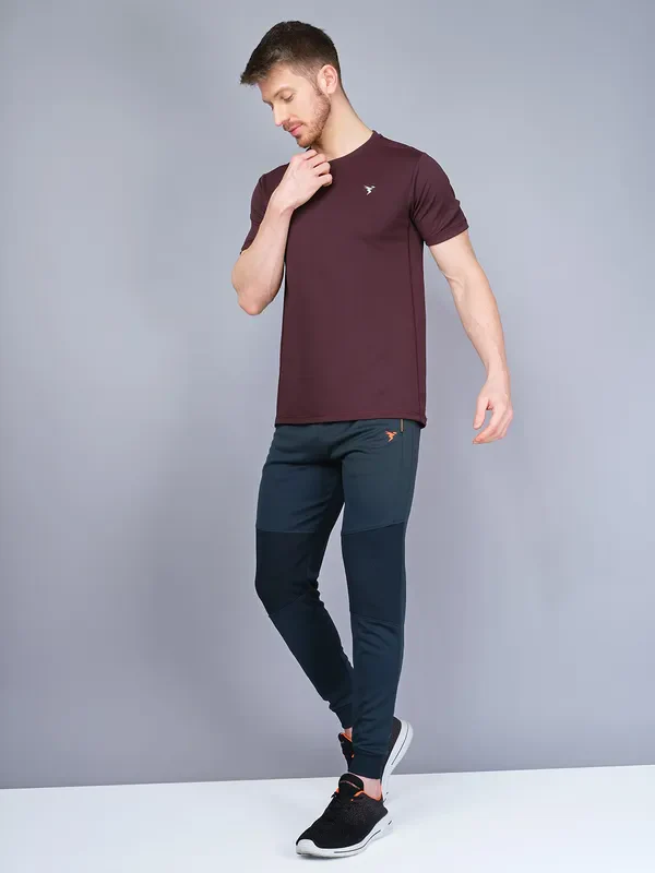 Men Solid Slim Fit Trackpants with TECHNO GUARD