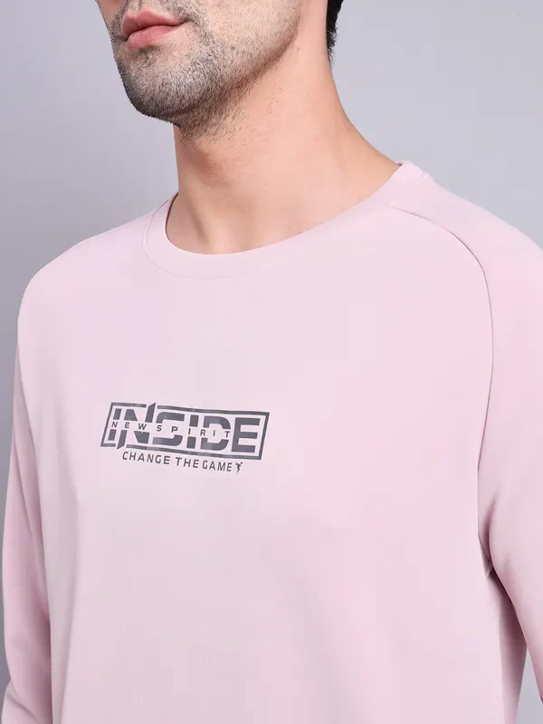 Men Printed Slim Fit Crew Neck Sweatshirt with ELASTO PLUS - Image 6