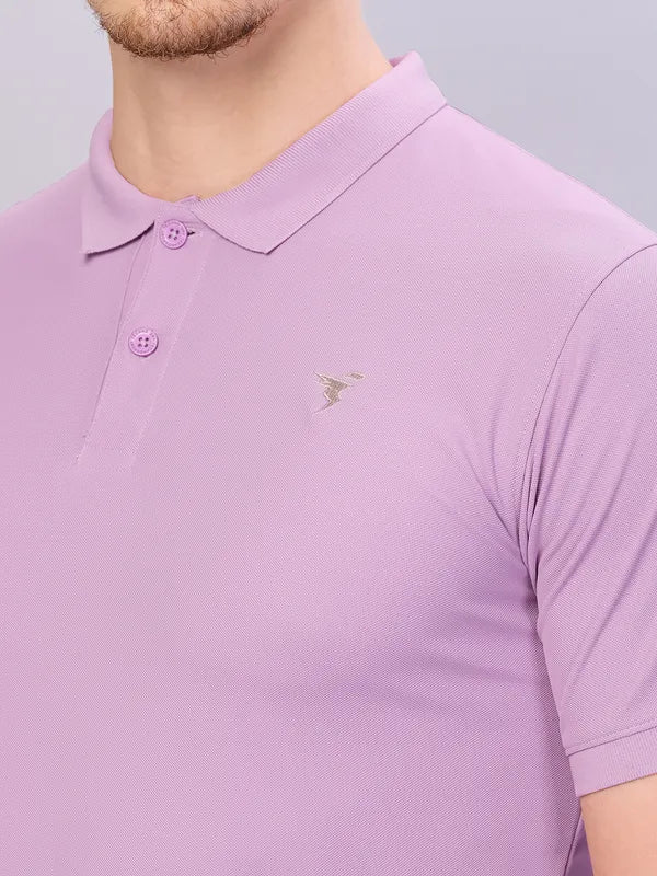 Men Solid Slim Fit Polo T-shirt with MATPIQ - Image 5