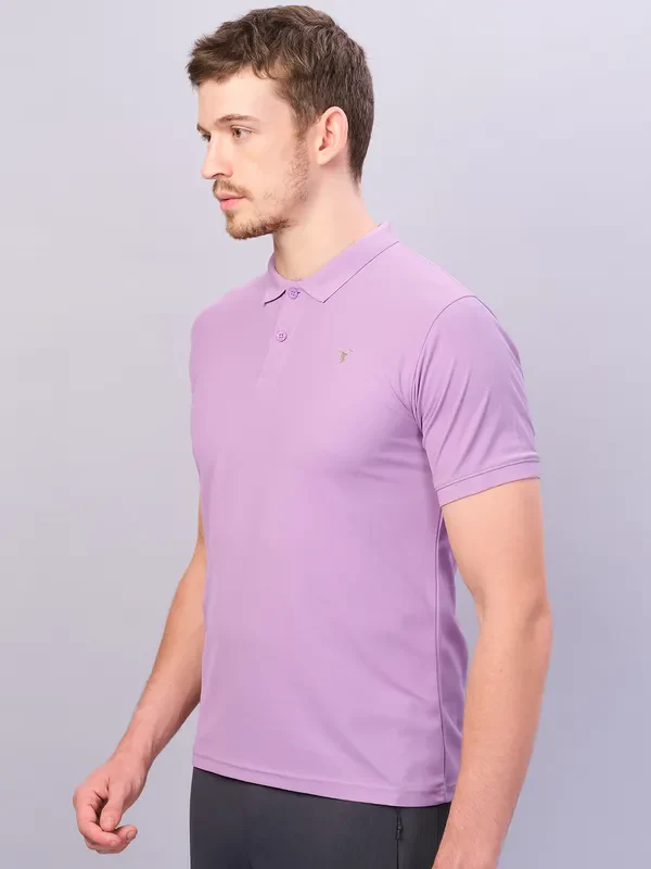 Men Solid Slim Fit Polo T-shirt with MATPIQ - Image 6