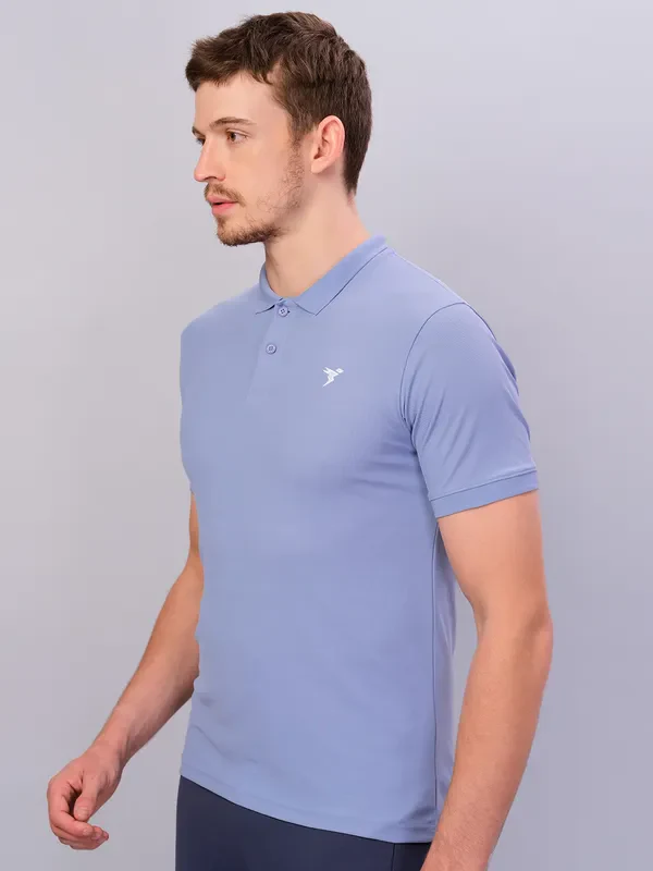 Men Solid Slim Fit Polo T-shirt with MATPIQ - Image 5