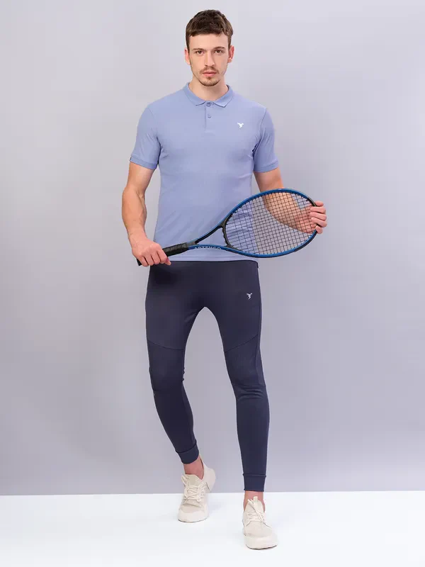 Men Solid Slim Fit Polo T-shirt with MATPIQ - Image 6