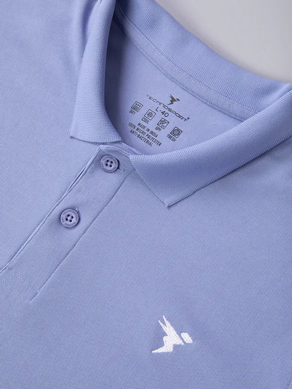 Men Solid Slim Fit Polo T-shirt with MATPIQ - Image 7