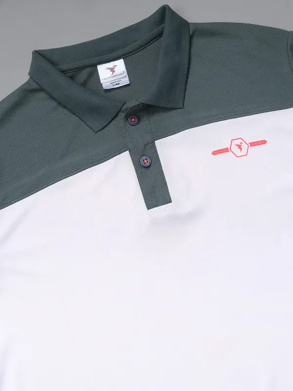 Men Colorblock Relax Fit Polo T-shirt with TECHNO COOL+ - Image 8