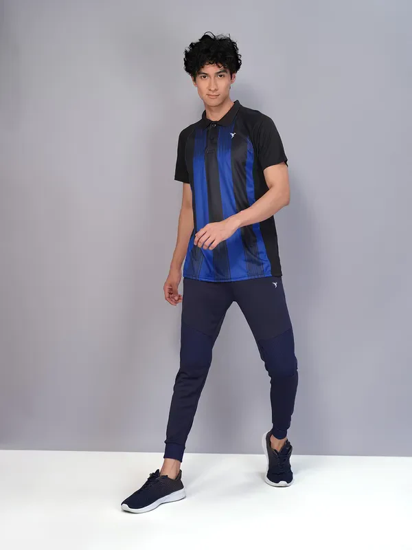 Men Printed Slim Fit Polo T-shirt with TECHNO COOL+ - Image 4