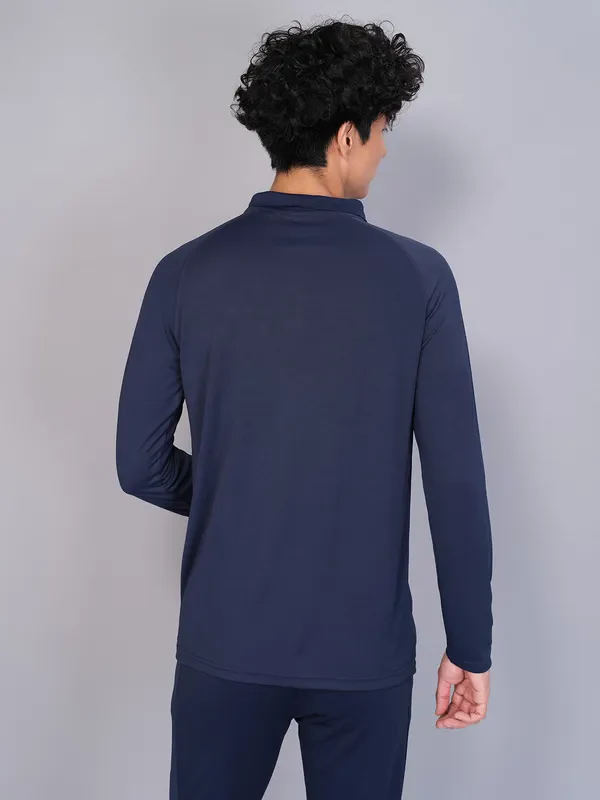 Men Colorblock Slim Fit Polo T-shirt with TECHNO GUARD - Image 3
