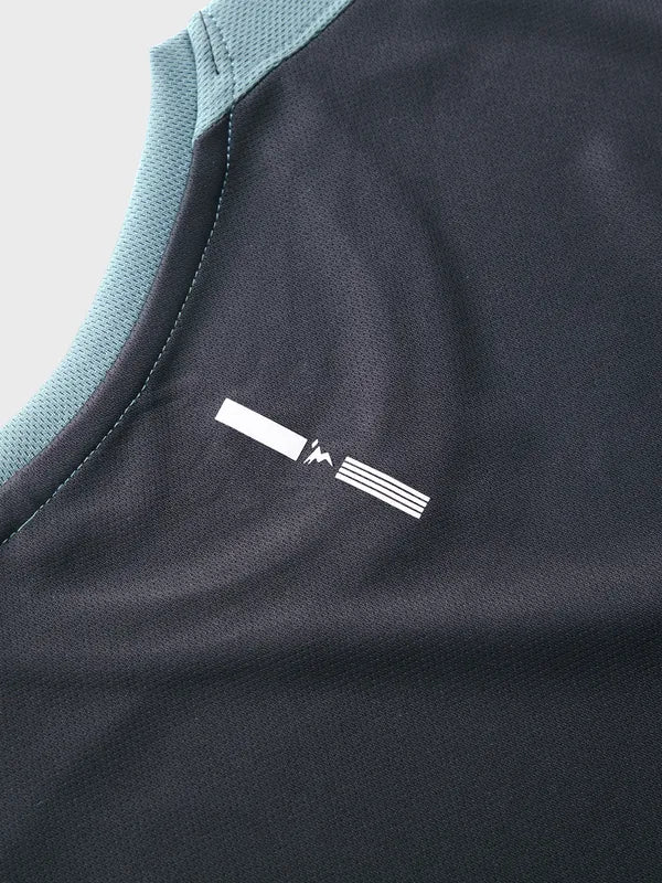 Men Colorblock Slim Fit Crew Neck T-shirt with TECHNO COOL - Image 2