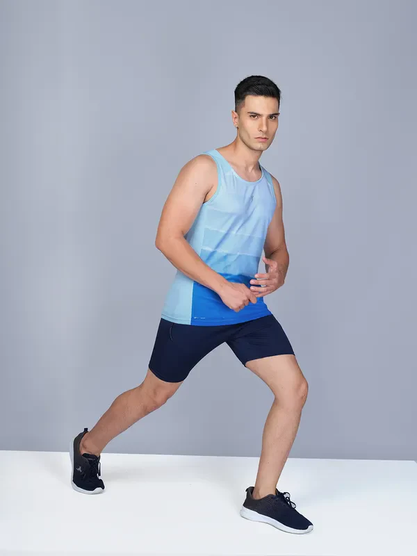 Men Printed Slim Fit Scoop Neck Innerwear Vest with TECHNO COOL - Image 4