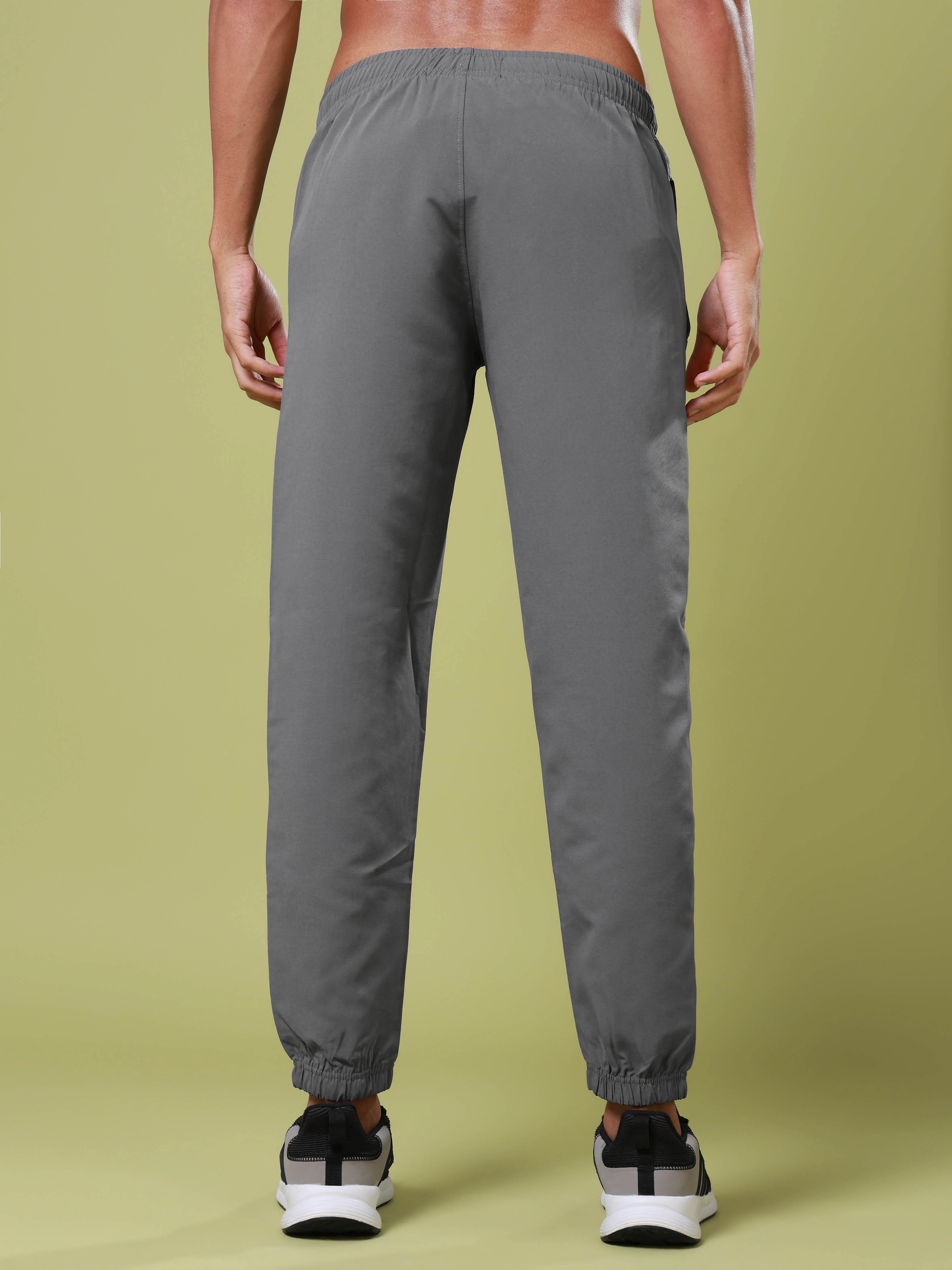 Men Solid Relax Fit Joggers with TECHNOLITE - Image 3