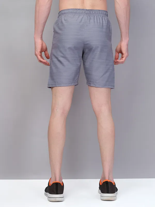 Men Melange Slim Fit Shorts with TECHNOLITE - Image 3