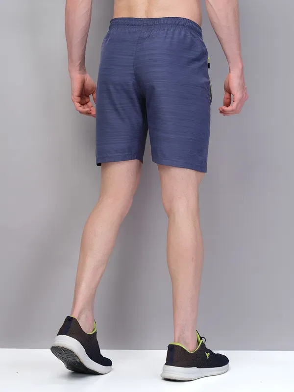 Men Melange Slim Fit Shorts with TECHNOLITE - Image 3