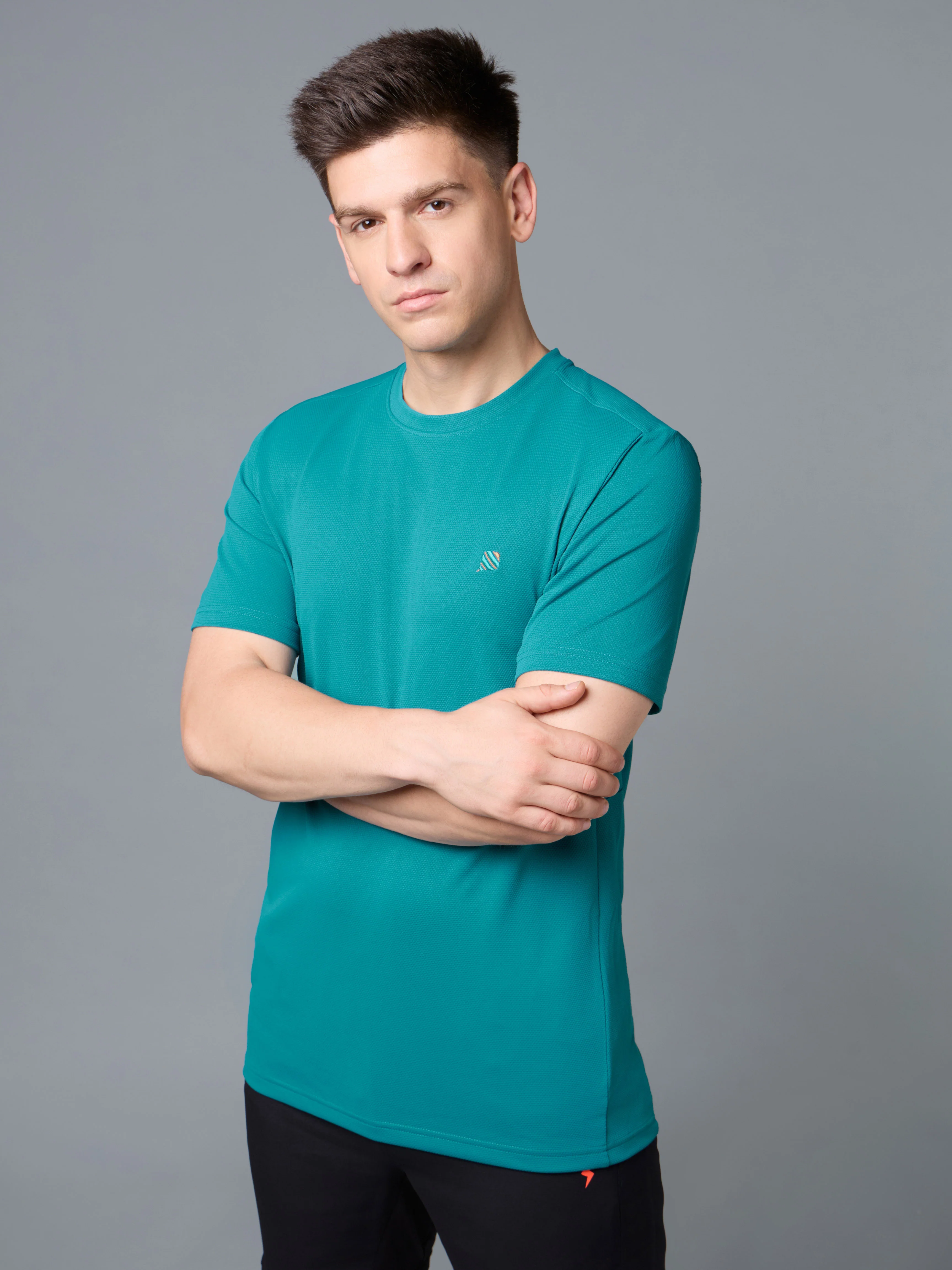 Men's Crew Neck Sports Tee for Men with TECHNOCOOL+ - Image 5