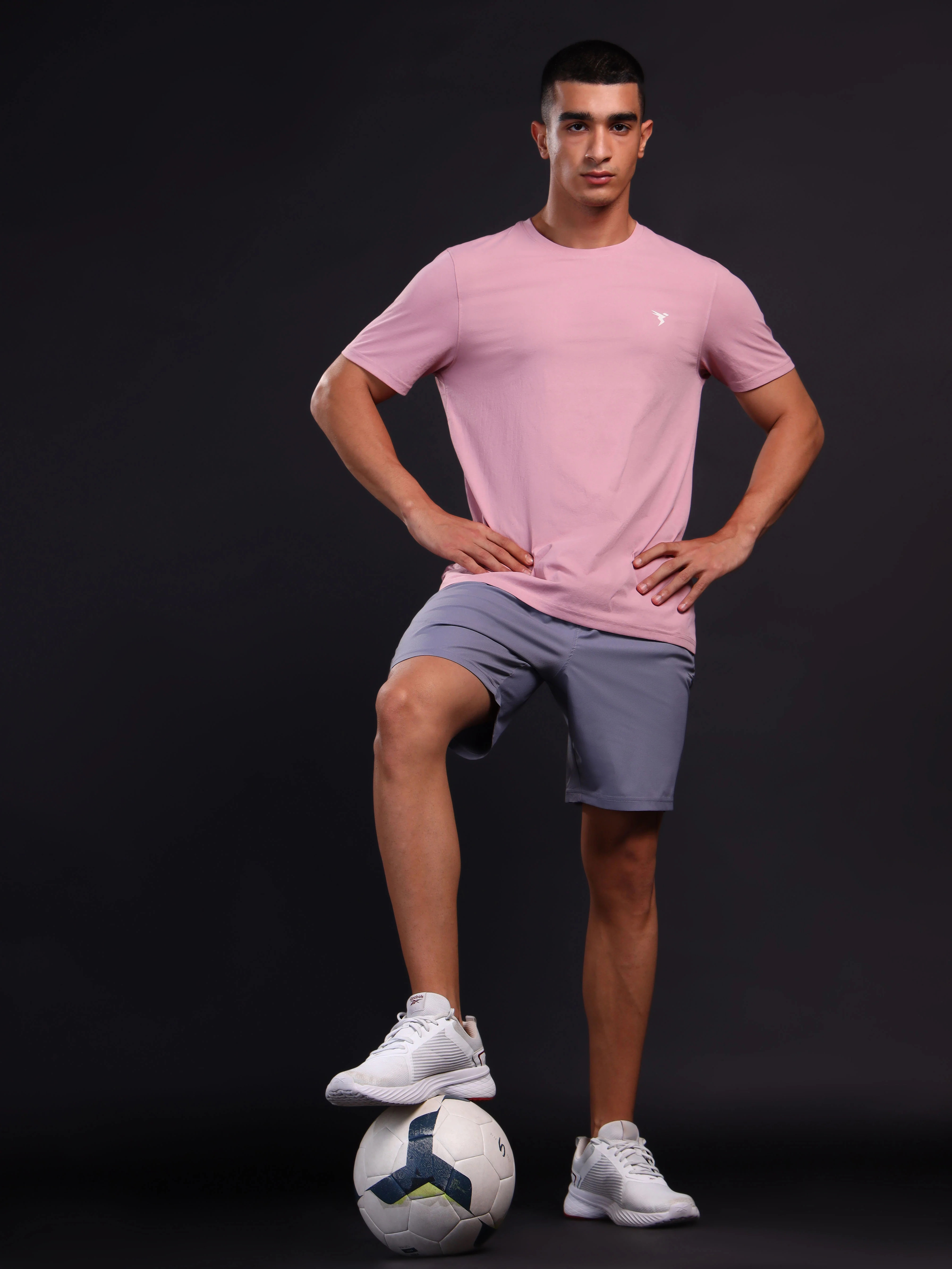 Men Solid Slim Fit Crew Neck T-shirt with COTFLEX - Image 4