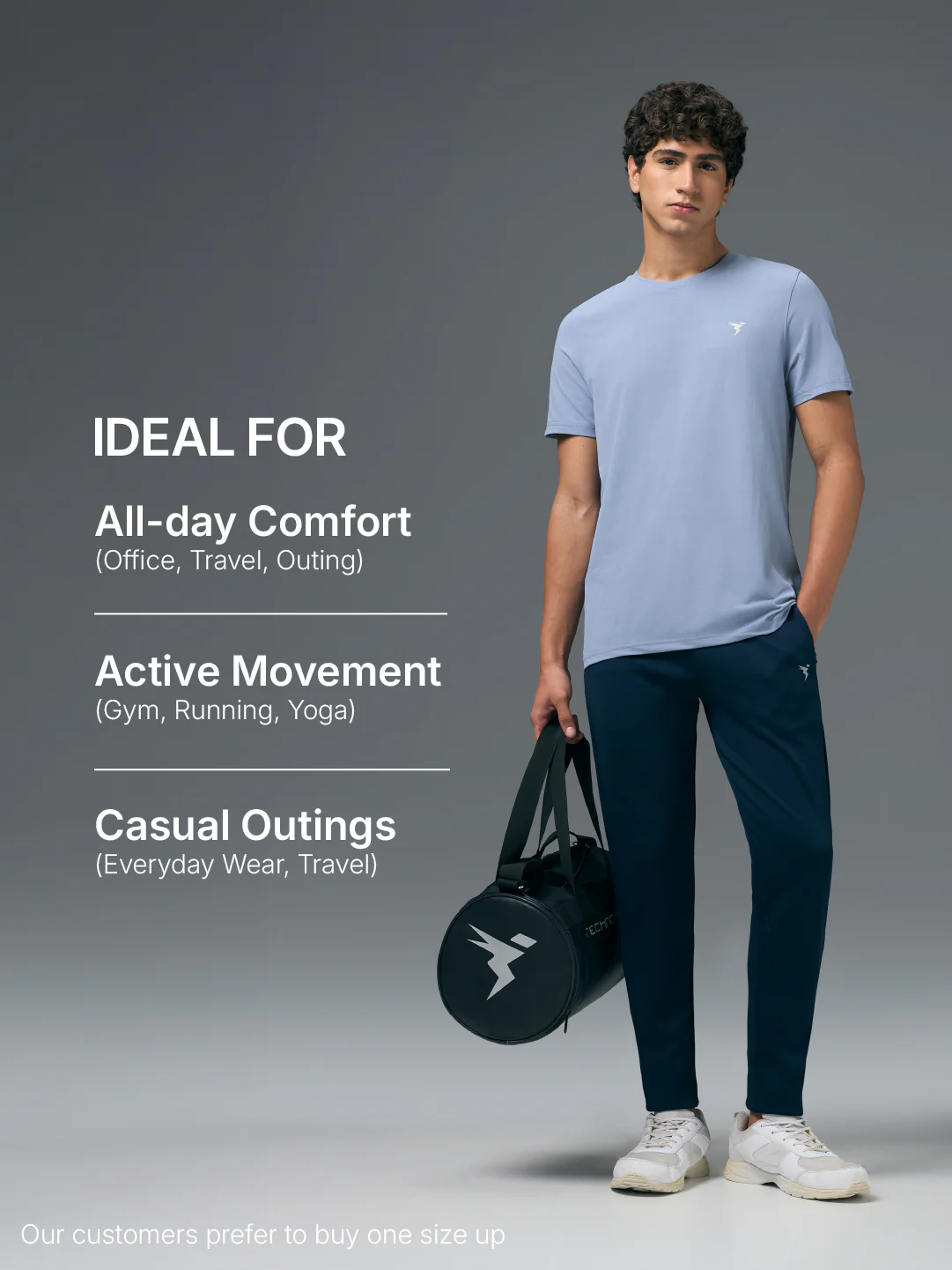 Men Solid Slim Fit Crew Neck T-shirt with COTFLEX - Image 6