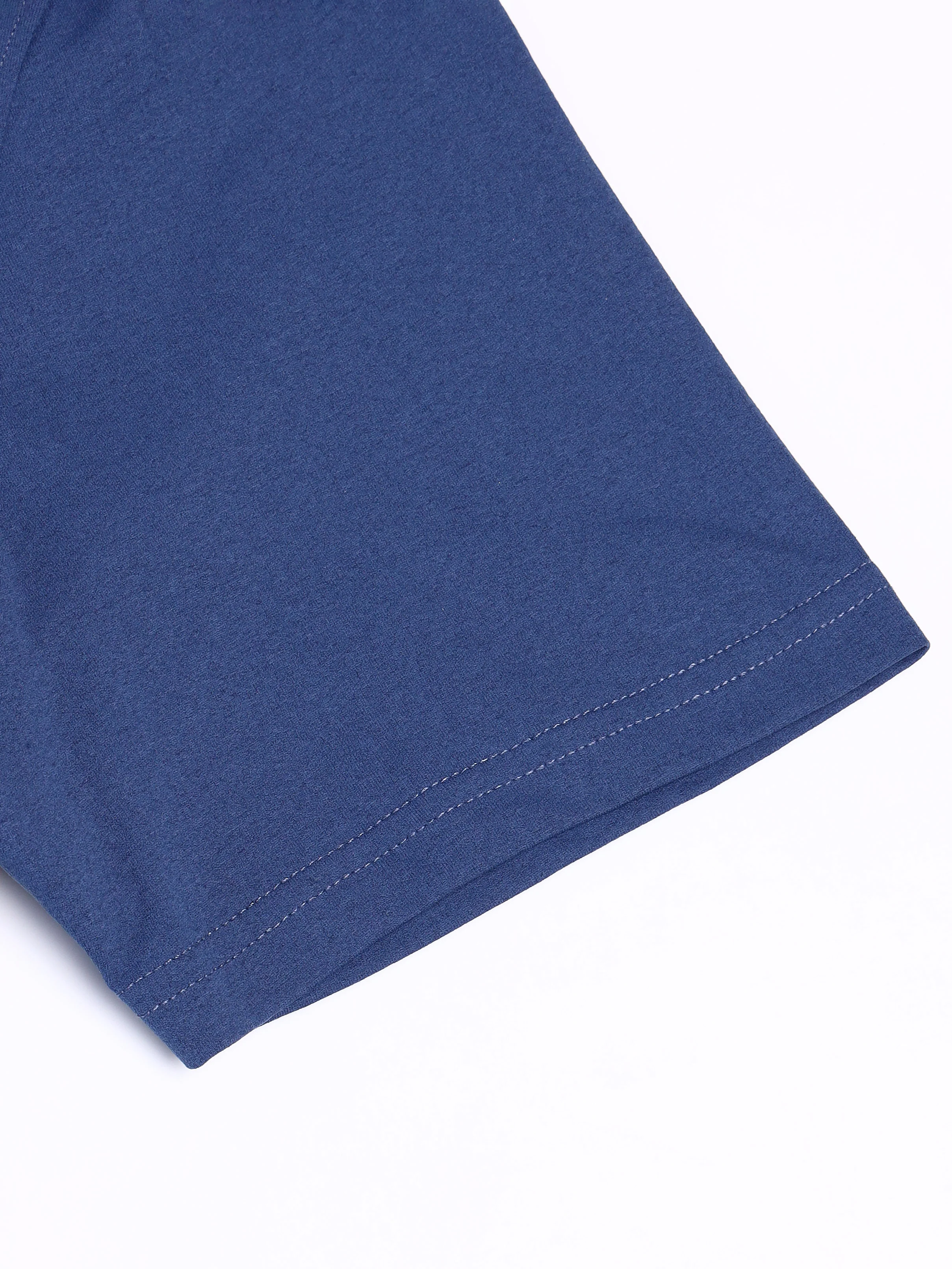 Men Solid Slim Fit Crew Neck T-shirt with COTFLEX - Image 7