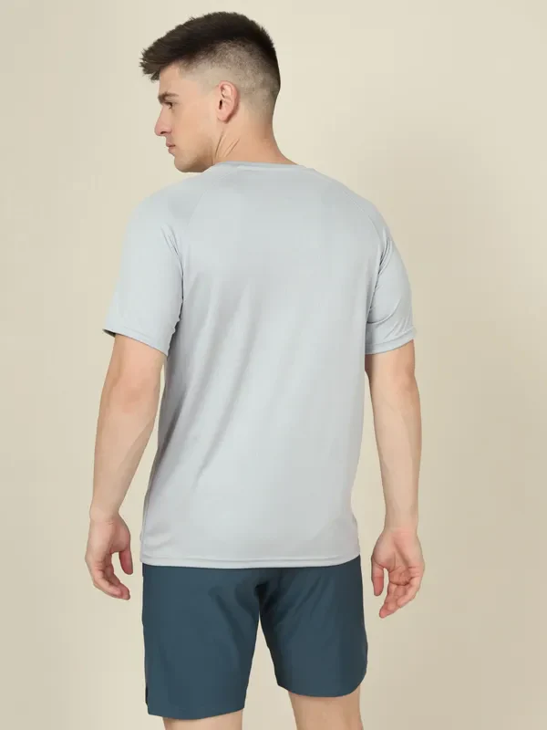 Men Graphic Printed Slim Fit Crew Neck T-shirt with TECHNO COOL+ - Image 3