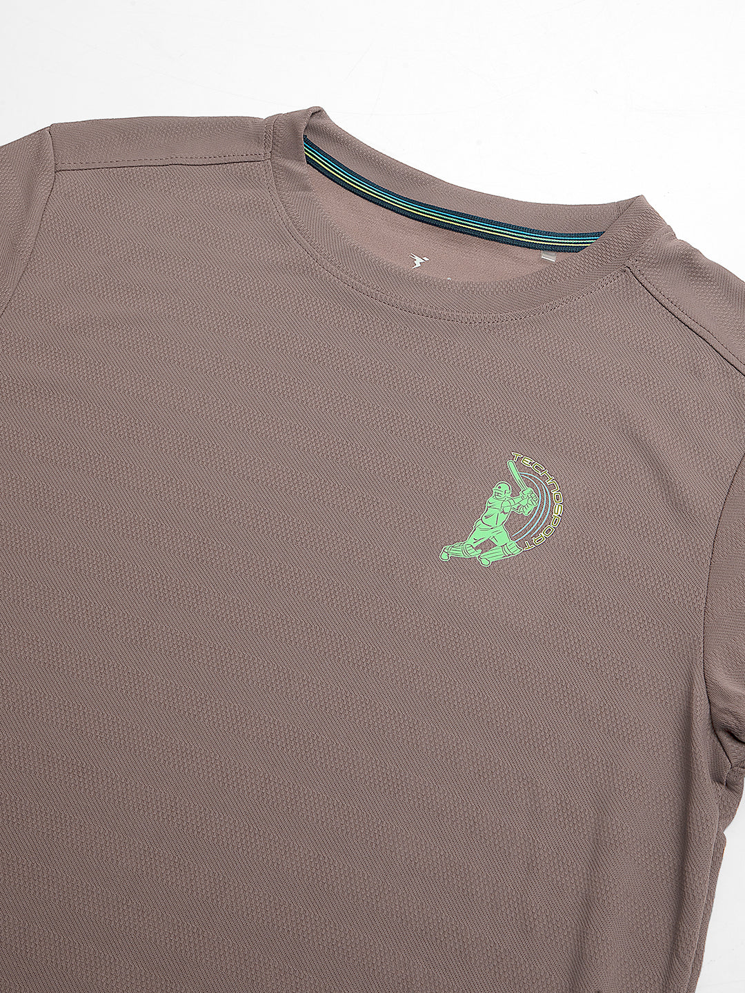 Boys Solid Slim Fit Crew Neck T-shirt with DOUBLE COOL - Image 7