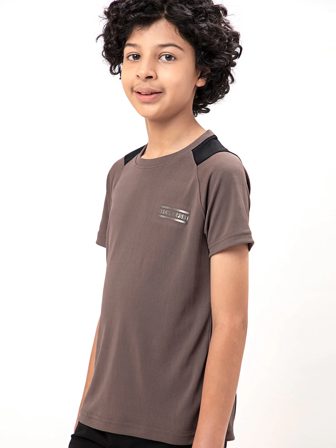 Boys Colorblock Slim Fit Crew Neck T-shirt with TECHNO COOL+ - Image 3