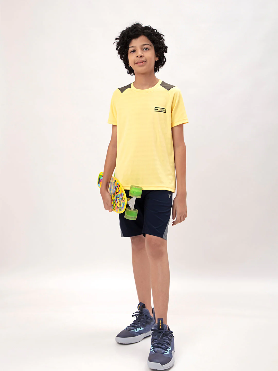 Boys Colorblock Slim Fit Crew Neck T-shirt with TECHNO COOL+ - Image 2