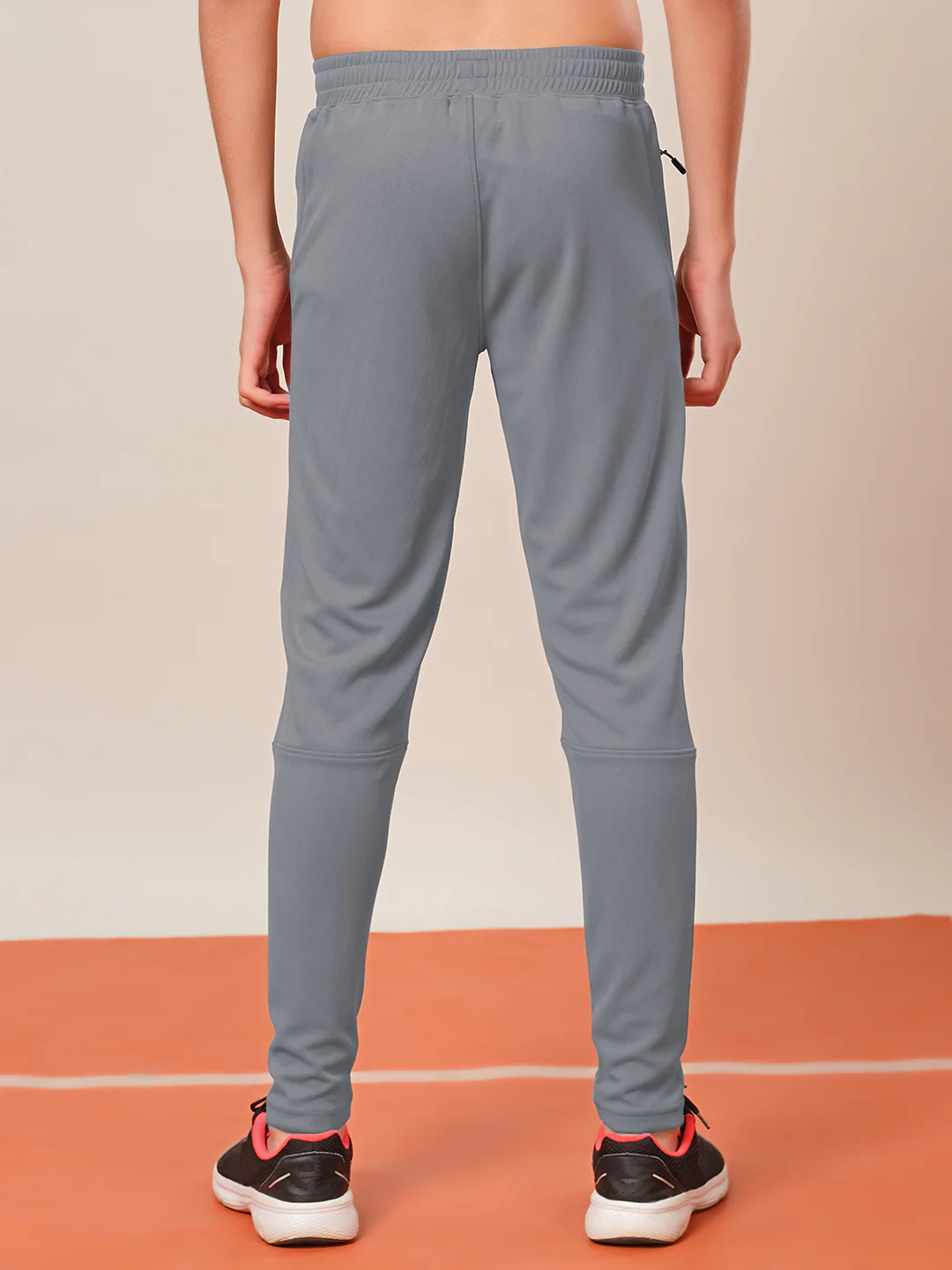 Boys Solid Slim Fit Trackpants with TECHNO GUARD - Image 2