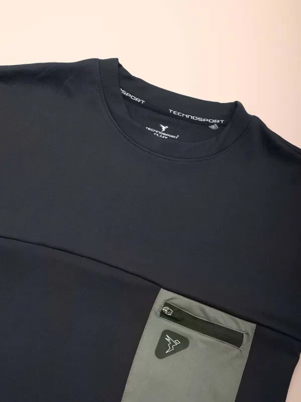 Boys Solid Slim Fit Crew Neck Pullover with TECHNO DRY - Image 6