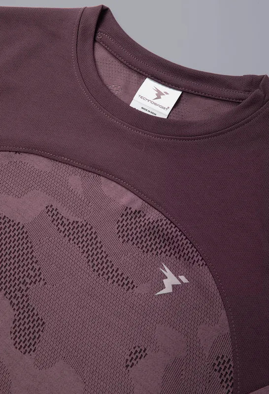 Boys Jacquard Slim Fit Crew Neck T-shirt with VENTMESH - Image 7