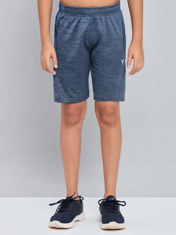 Boys Melange Slim Fit Shorts with TECHNO GUARD - Image 4