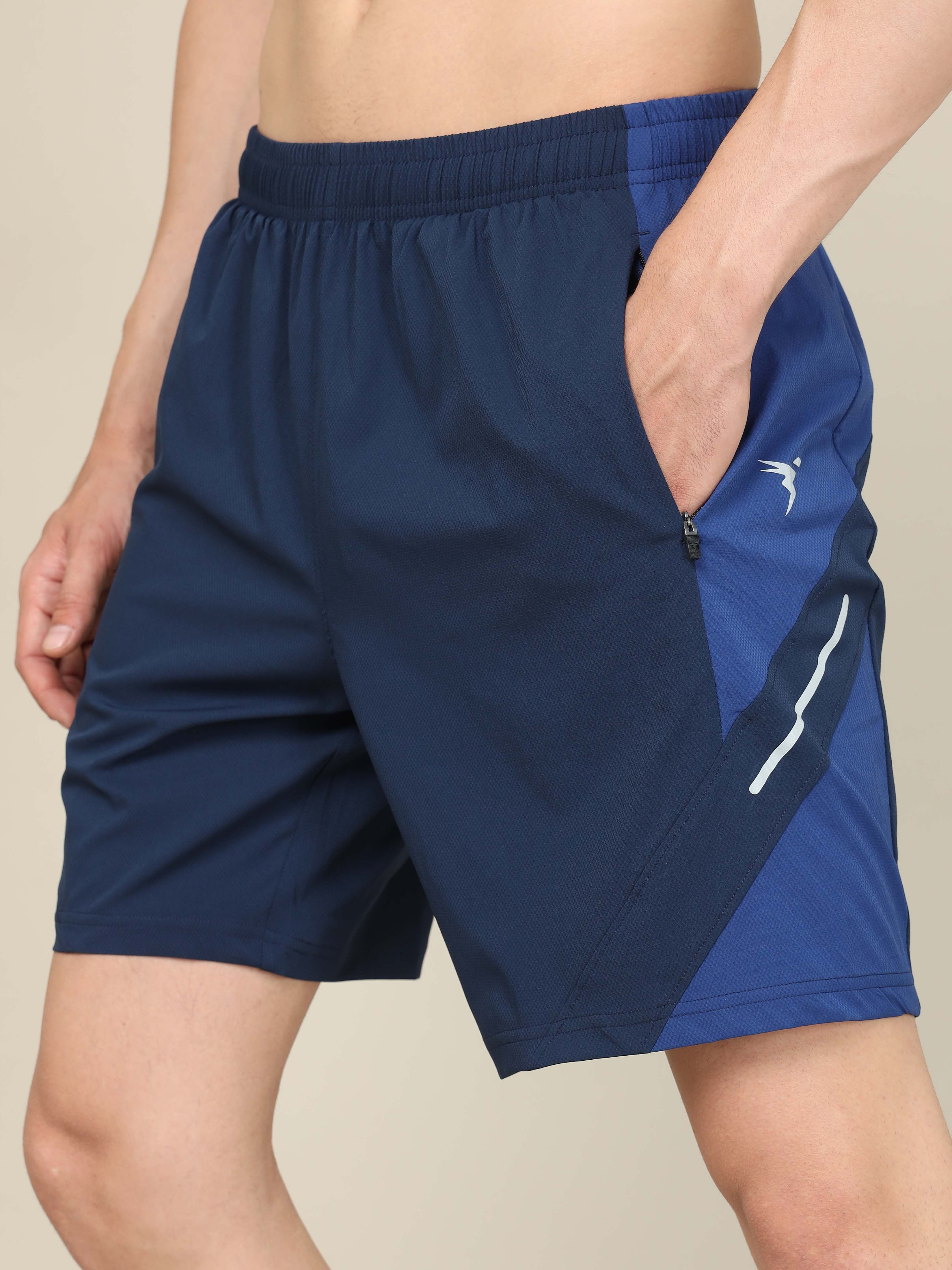 Men Colorblock Slim Fit Shorts with Lytra - Image 6