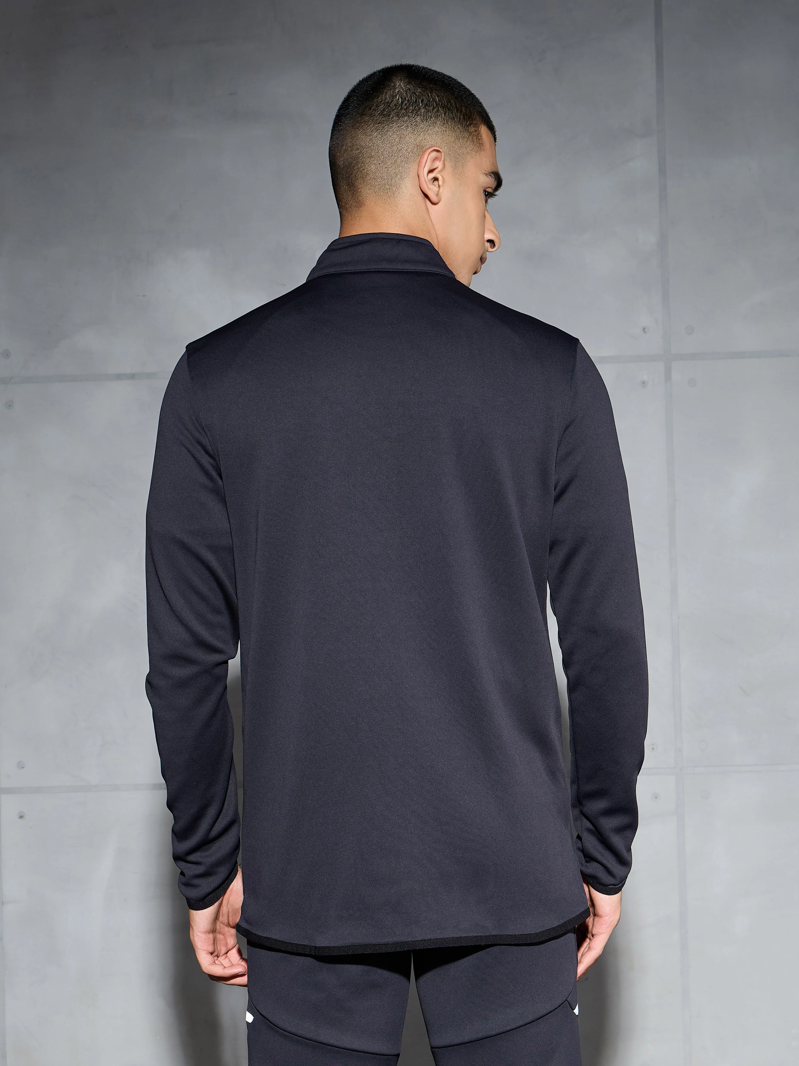 Men Solid Slim Fit Mock Neck Jacket with ELASTO PLUS - Image 3