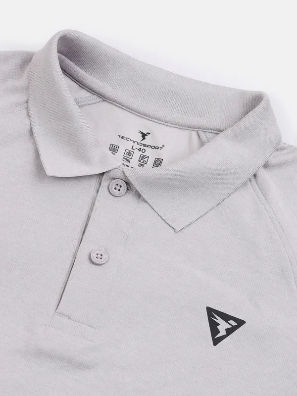 Men Melange Slim Fit Polo T-shirt with DOUBLE COOL - Image 7