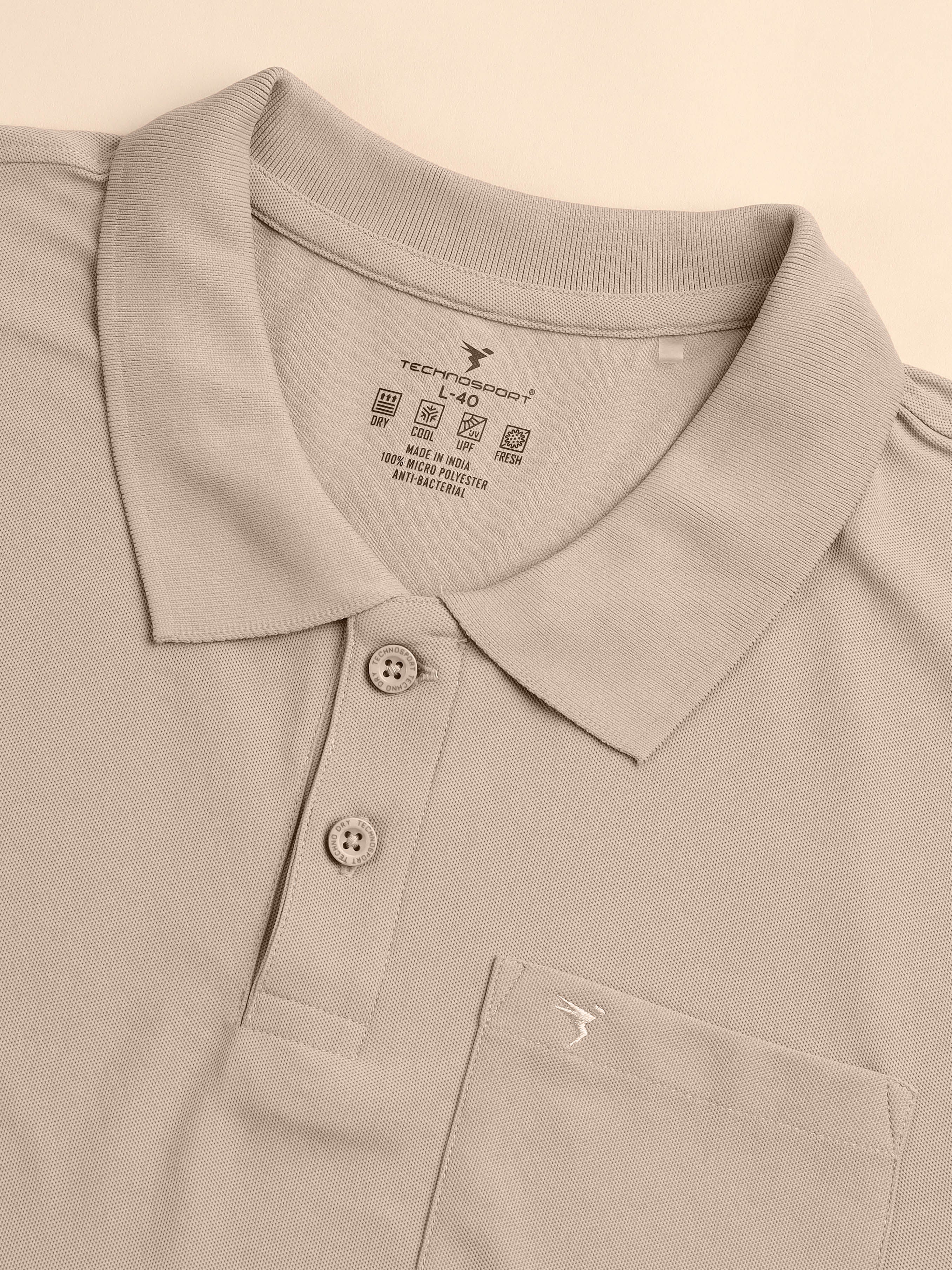 Men Solid Slim Fit Polo T-shirt with MATPIQ - Image 7
