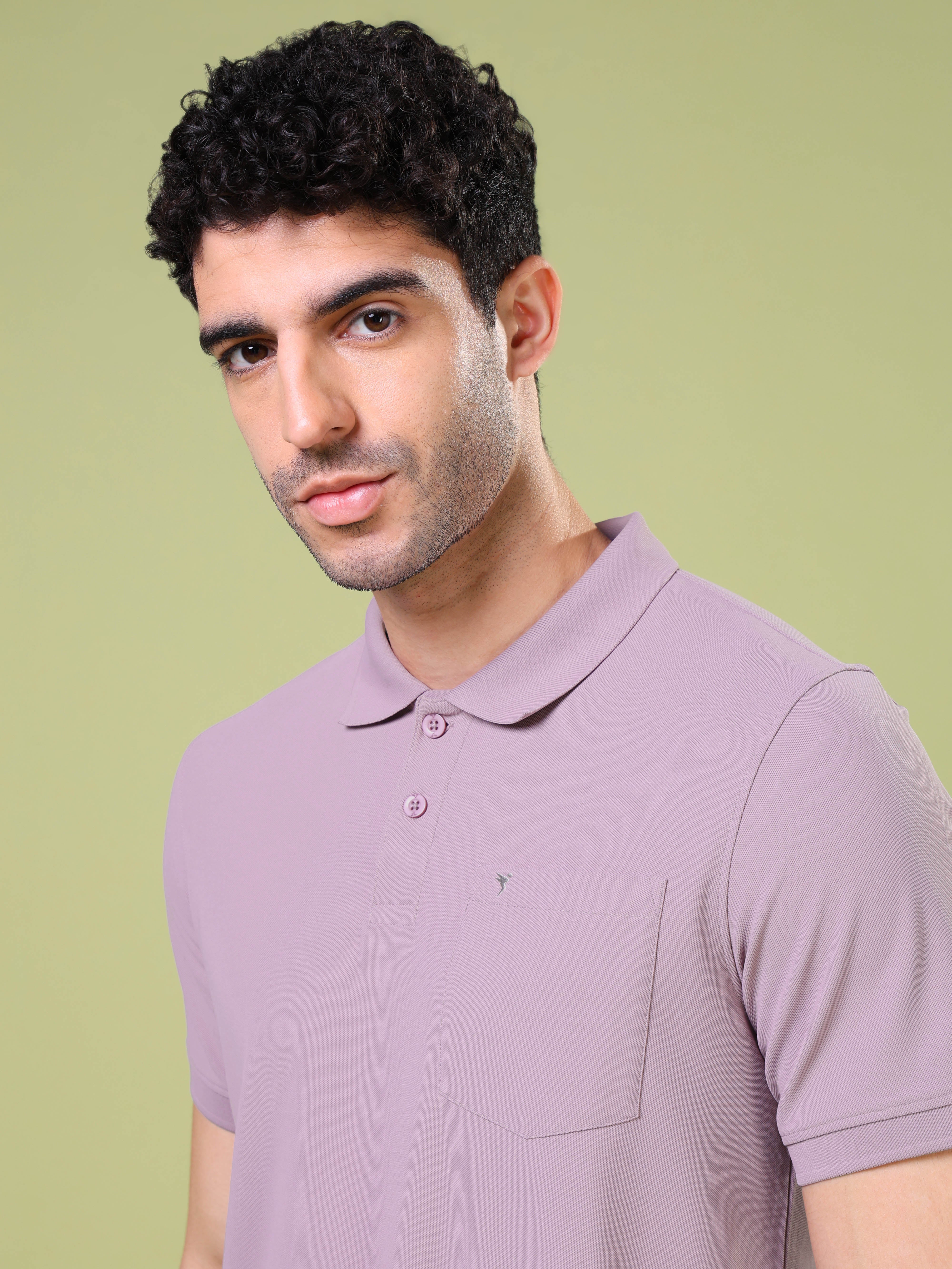 Men Solid Slim Fit Polo T-shirt with MATPIQ - Image 6