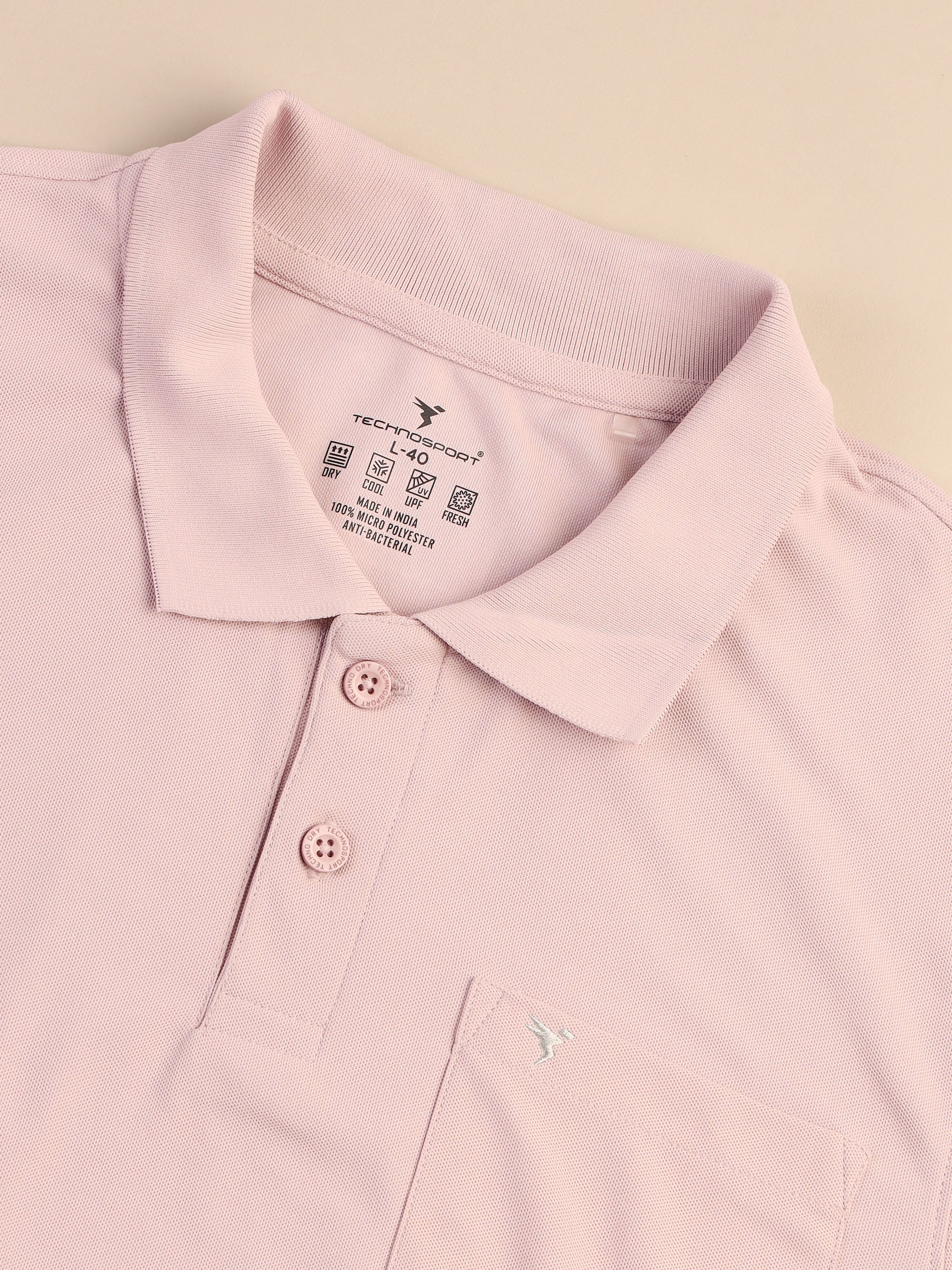 Men Solid Slim Fit Polo T-shirt with MATPIQ - Image 6