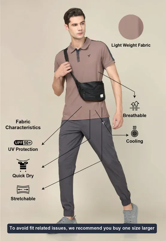 Men Colorblock Slim Fit Polo T-shirt with MATPIQ - Image 4