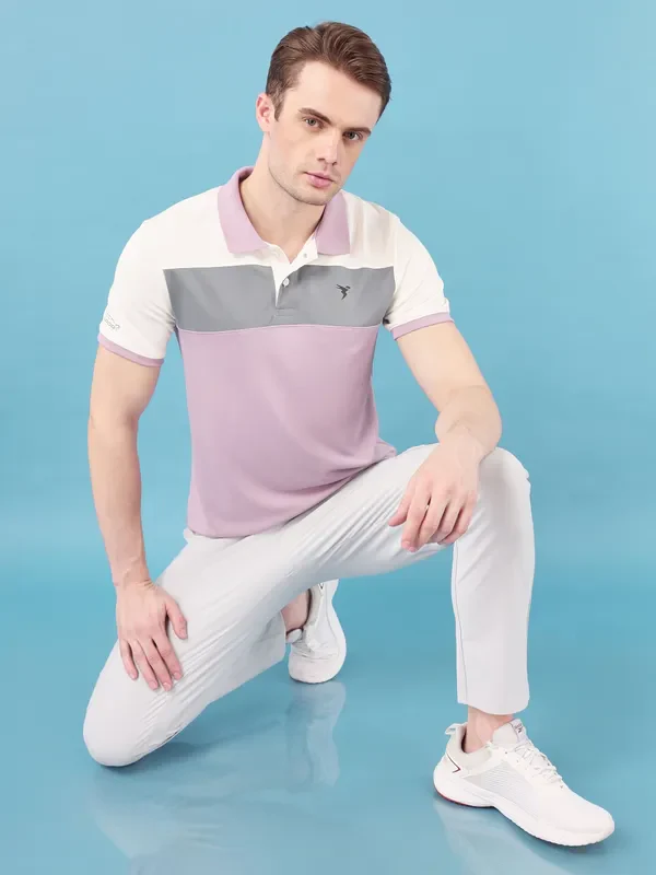 Men Colorblock Slim Fit Polo T-shirt with TECHNO COOL+ - Image 4