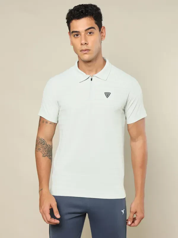 Men Self Design Regular Fit Combo of 2 Polo T-shirt - Image 3