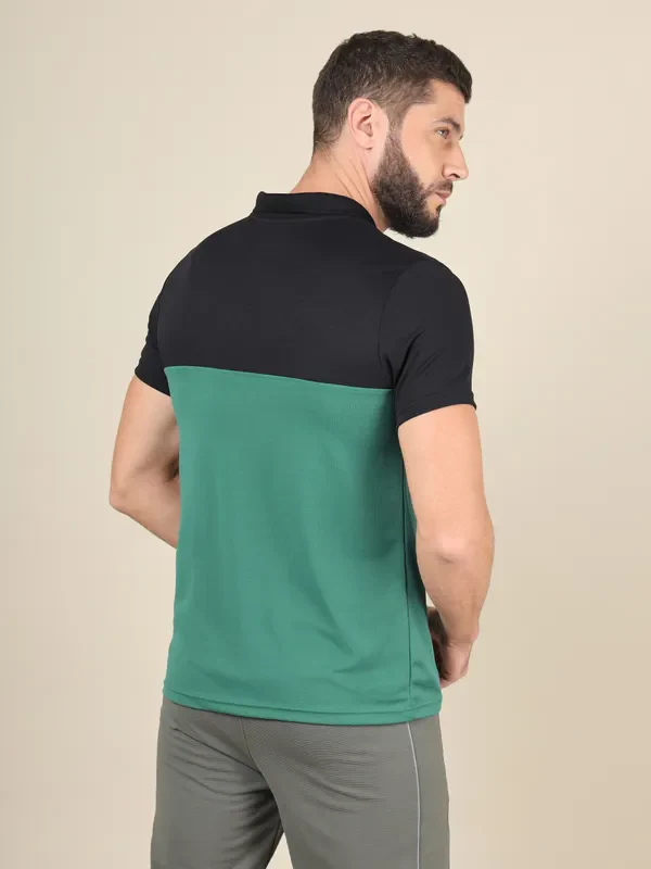 Men Colorblock Slim Fit Polo T-shirt with TECHNO COOL+ - Image 2