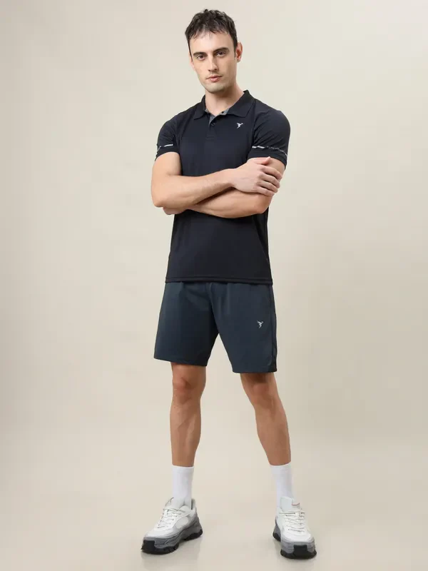 Men Solid Slim Fit Polo T-shirt with TECHNO COOL+ - Image 7