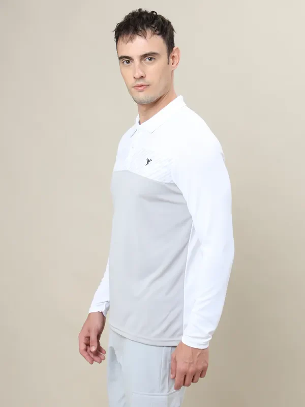 Men Colorblock Slim Fit Polo T-shirt with TECHNO COOL+ - Image 4