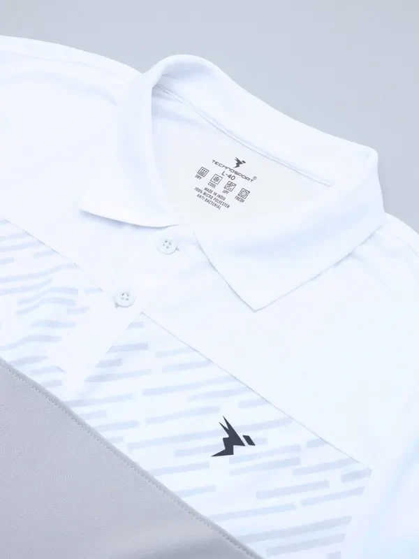 Men Colorblock Slim Fit Polo T-shirt with TECHNO COOL+ - Image 7
