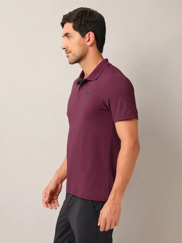 Men Self Design Slim Fit Polo T-shirt with AIRTEX STRIPES - Image 5