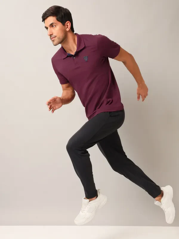 Men Self Design Slim Fit Polo T-shirt with AIRTEX STRIPES - Image 6