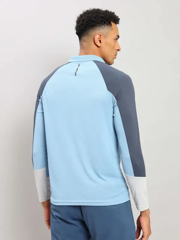 Men Colorblock Slim Fit Polo T-shirt with TECHNO COOL+ - Image 4