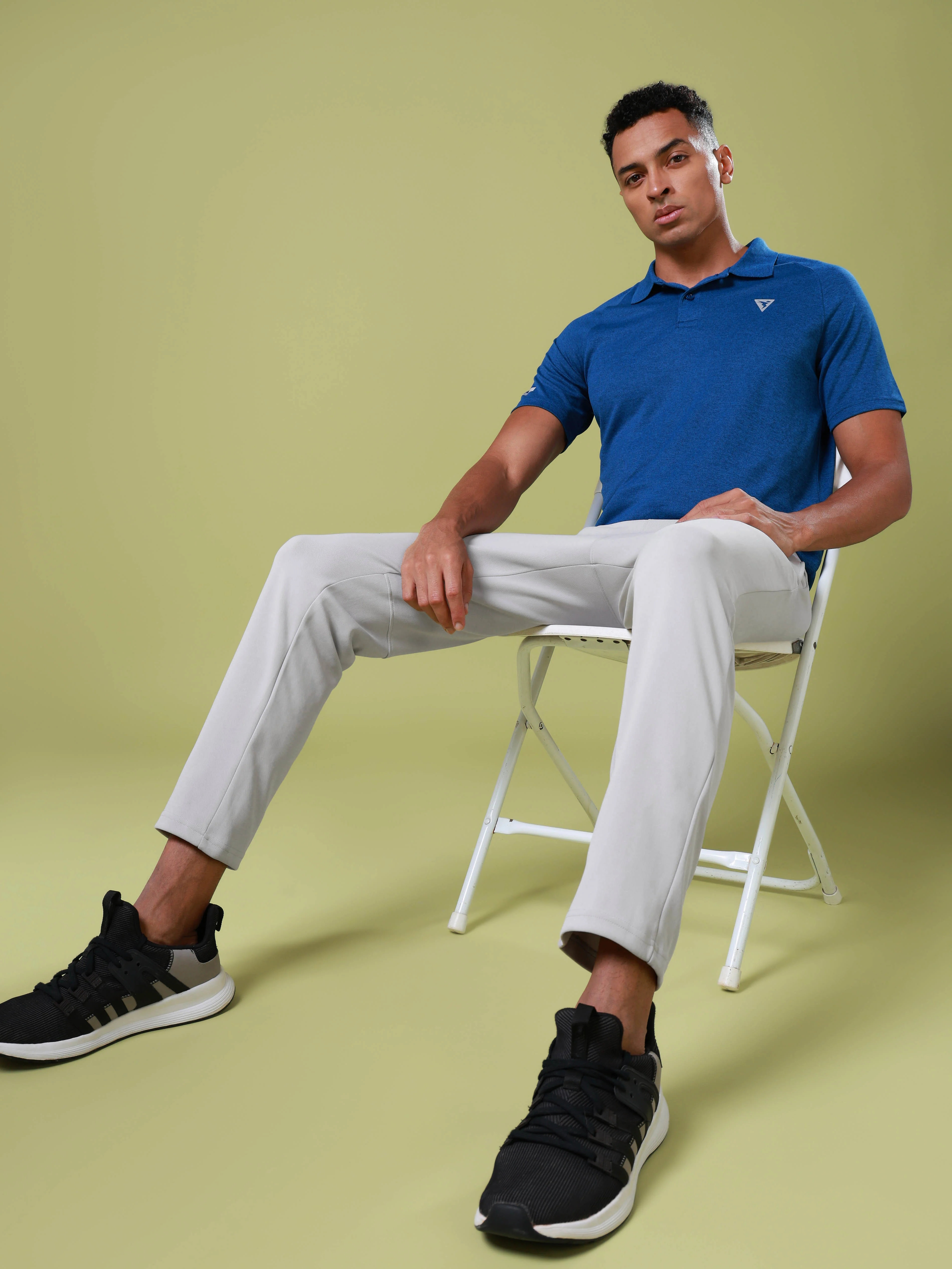 Men Solid Slim Fit Trackpants with ELASTO PLUS - Image 5